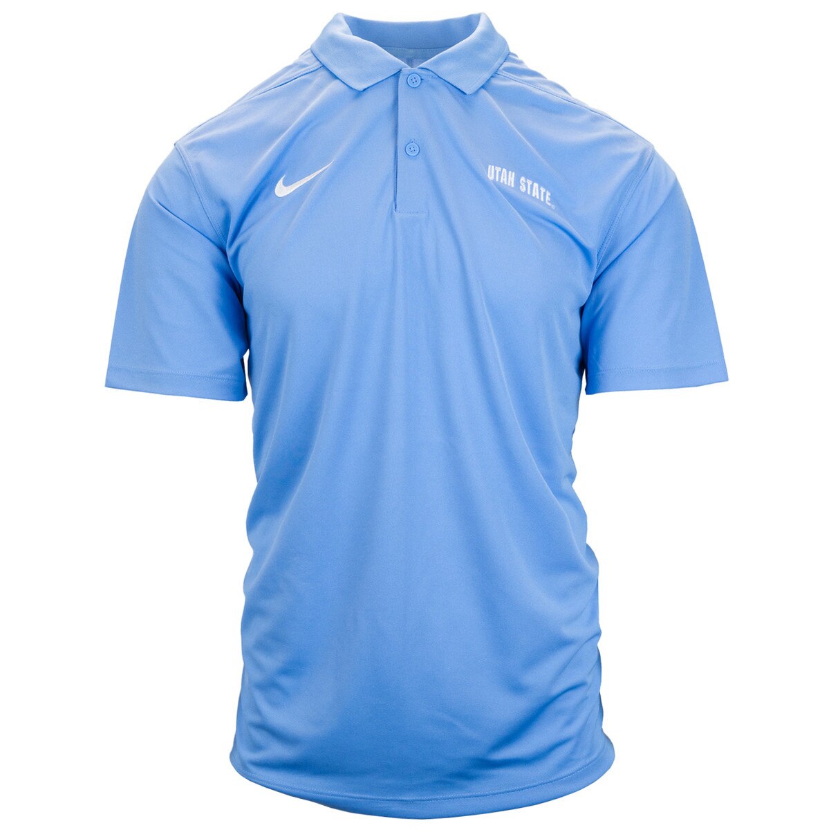 Men's Utah State Nike embroidered blue polo